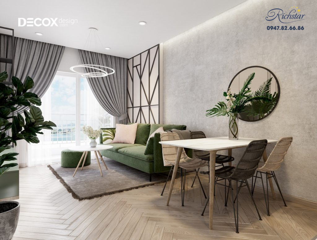 thiết kế căn hộ Richstar 65m2