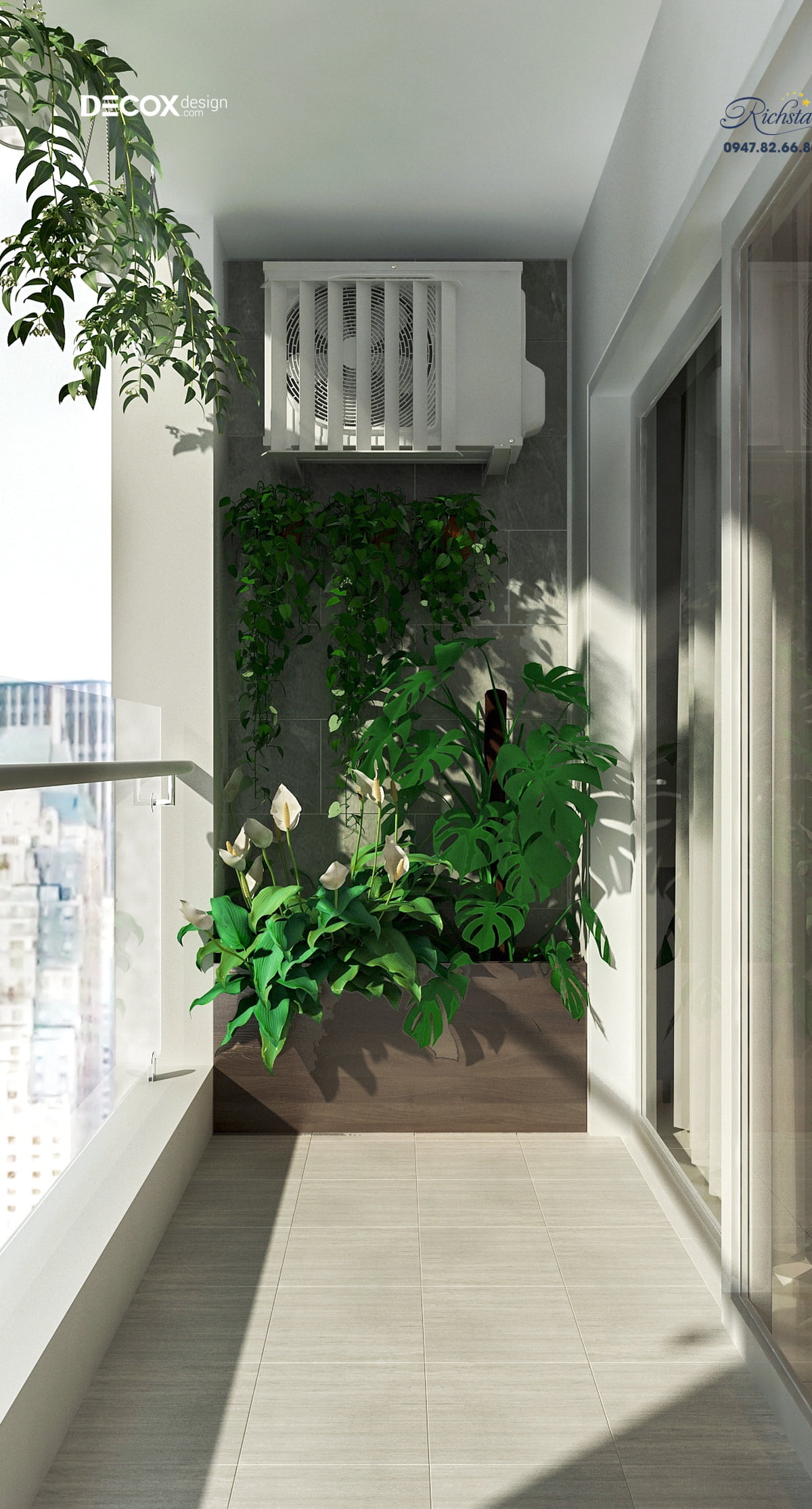 Thiết kế nội thất căn hộ Richstar 90m2 de190009