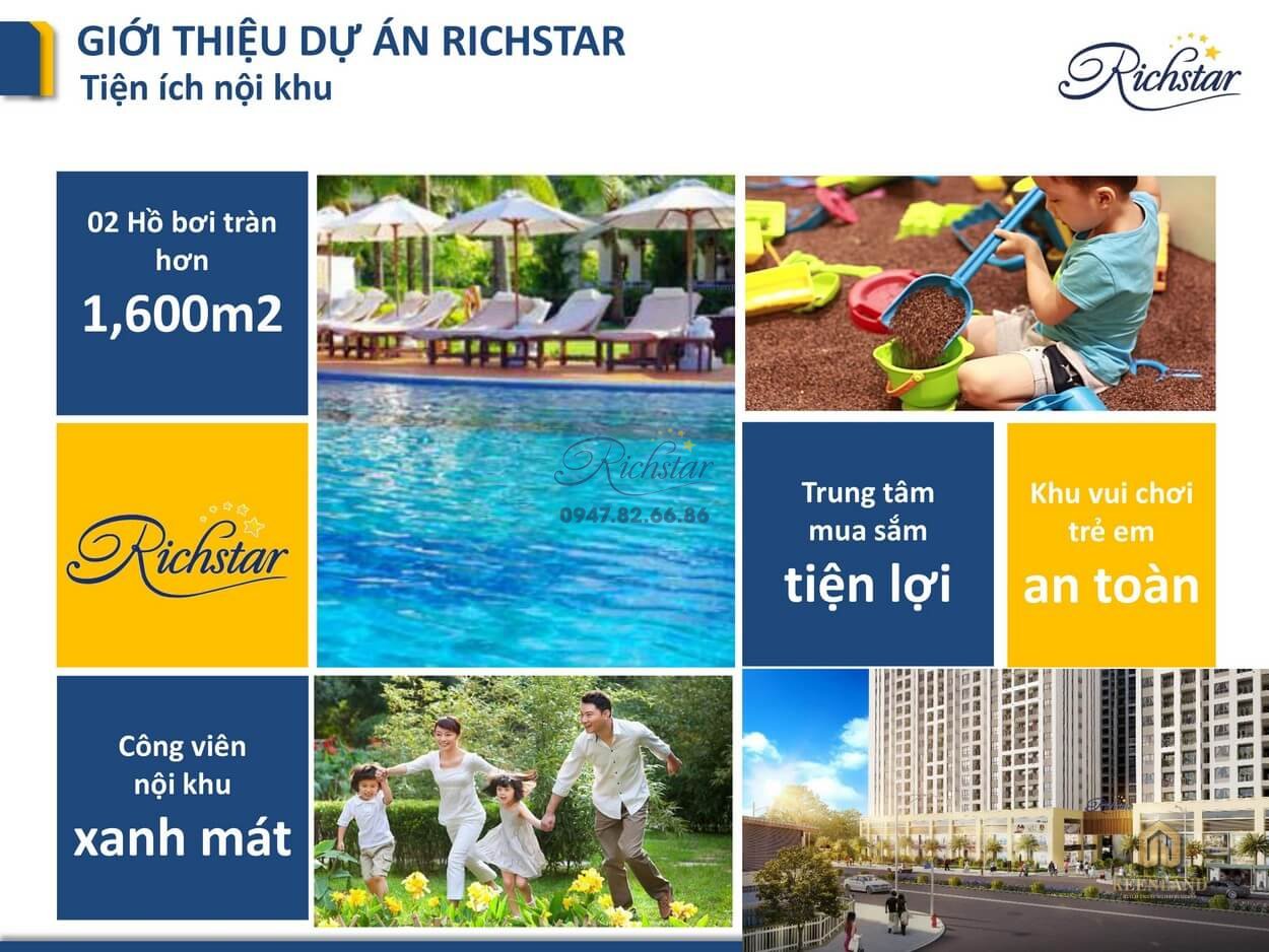Richstar Căn hộ Richstar 2 phòng ngủ tiện nghi, giá siêu ưu đãi cho gia đình ...